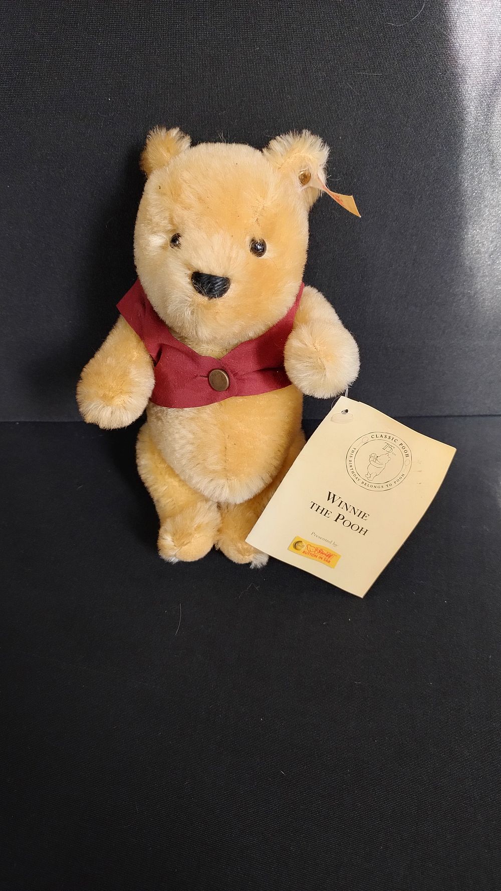 Lot 296: Limited edition Steiff 2001 Winnie the pooh bear...