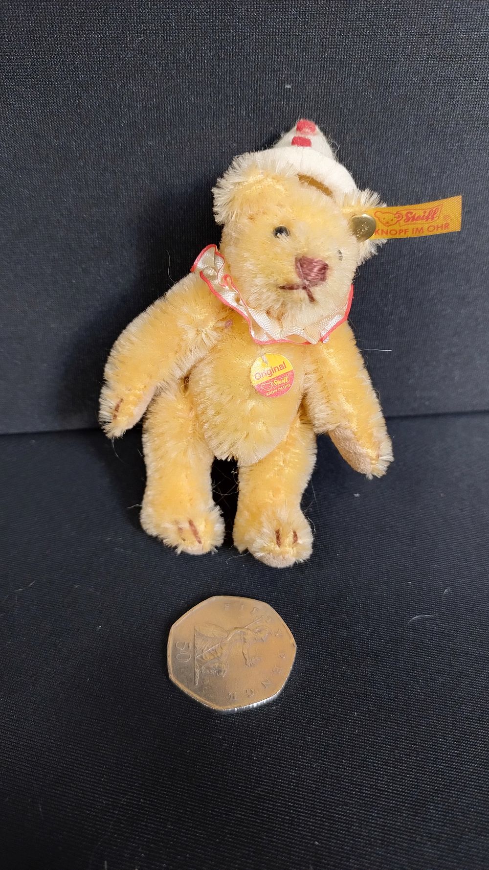 Lot 297: Steiff Historic Miniatures Teddy Clown Teddy Bear with...