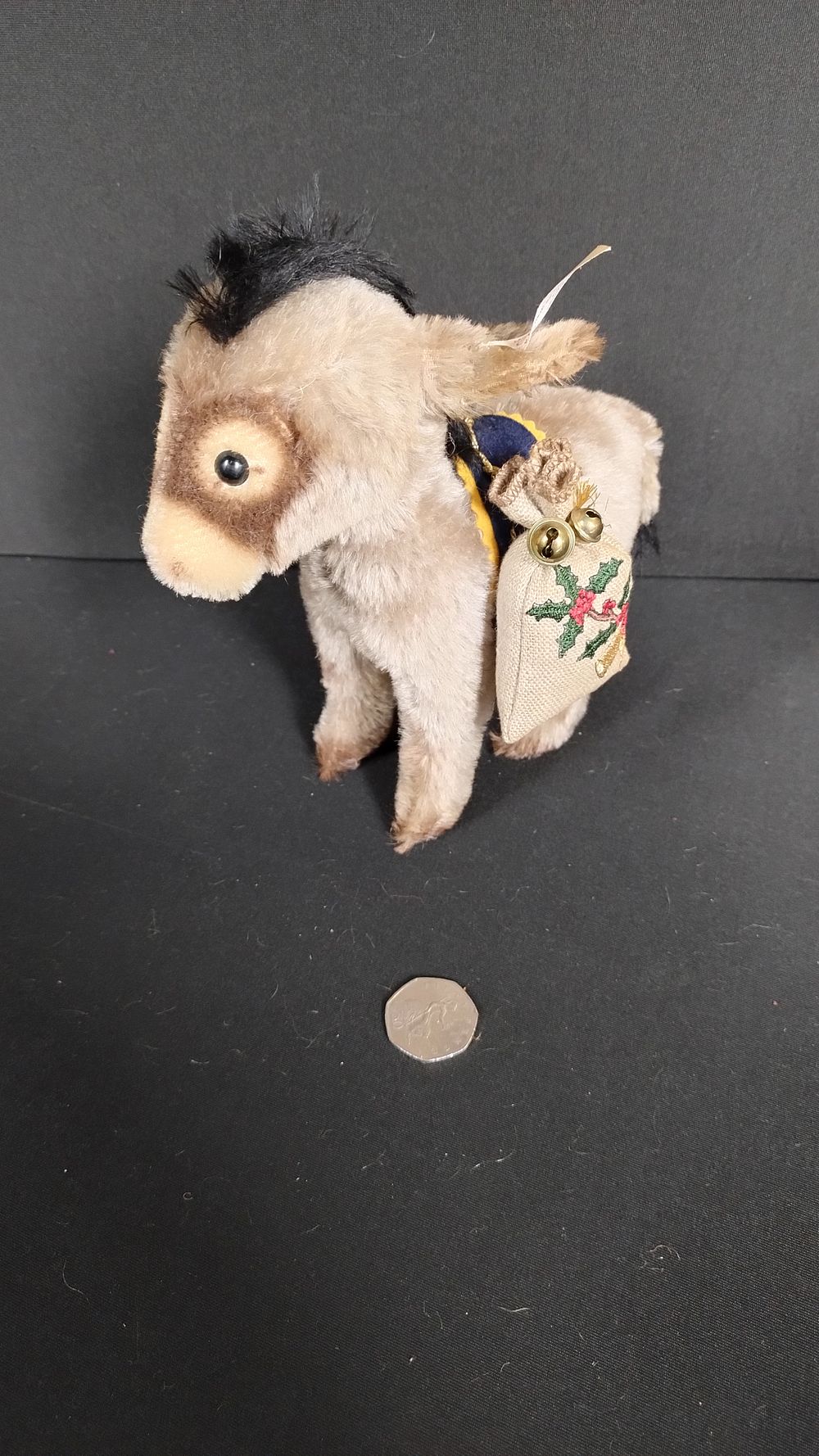 Lot 302: Steiff Teddy Bear Little Donkey with sacks and...