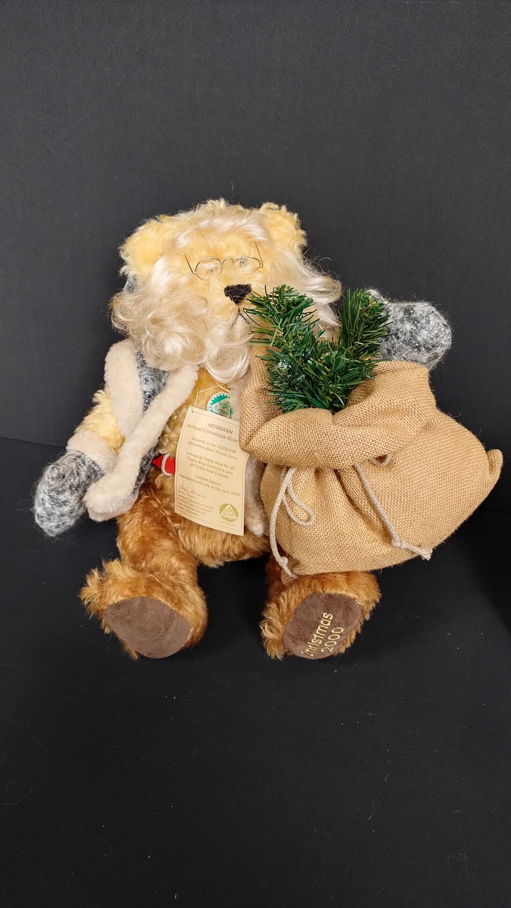 Lot 305: Large Hermann Christmas Teddy Bear - only produced...