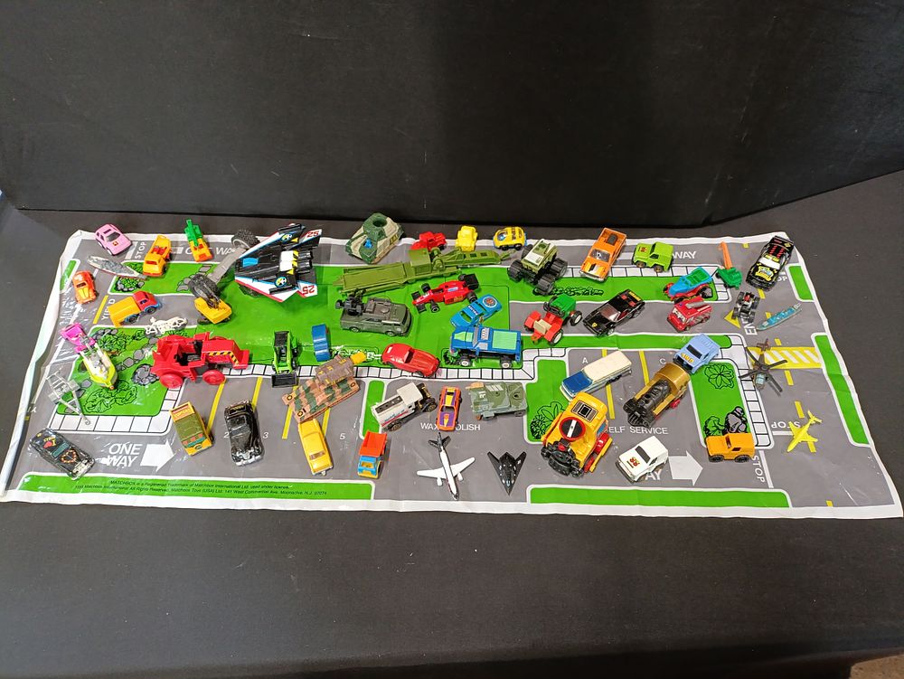 Lot 316: Collection of vintage toy vehicles including Matchbox, Hot...