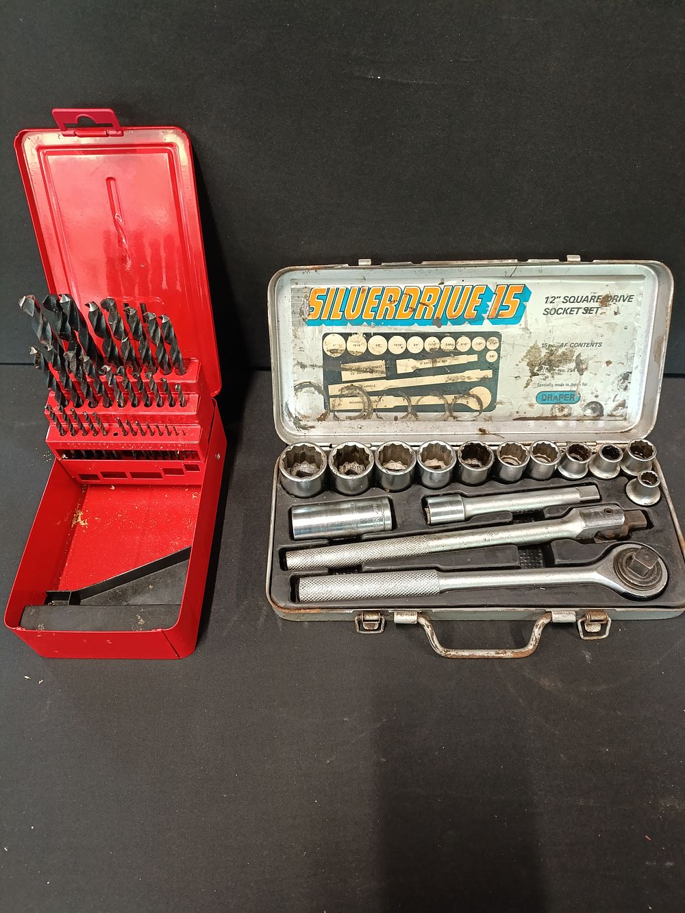 Lot 326: Sherwood set of drill bits and a Silverdrive...