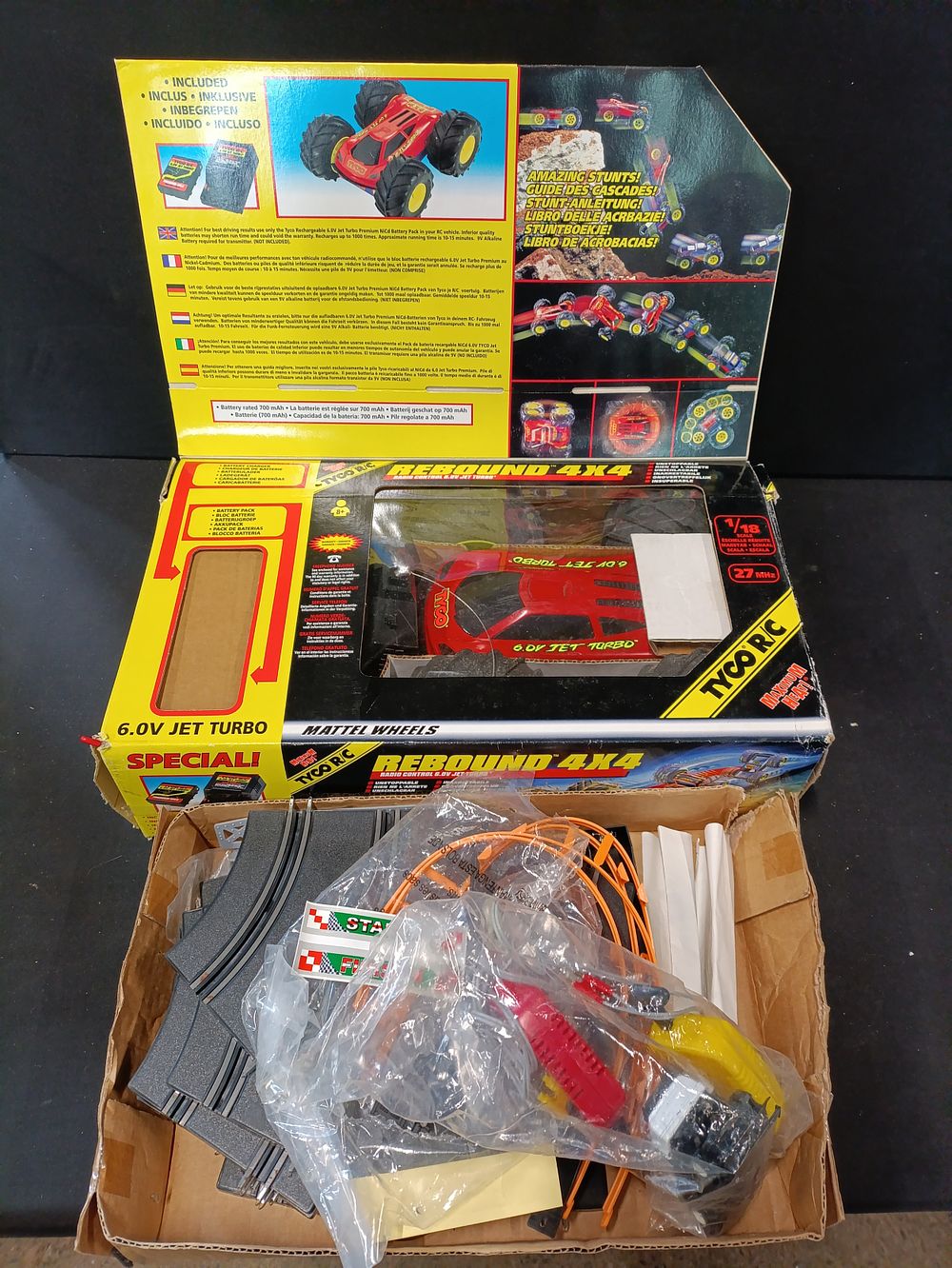 Lot 374: Tyco R/C remote control rebound 4X4 along with...