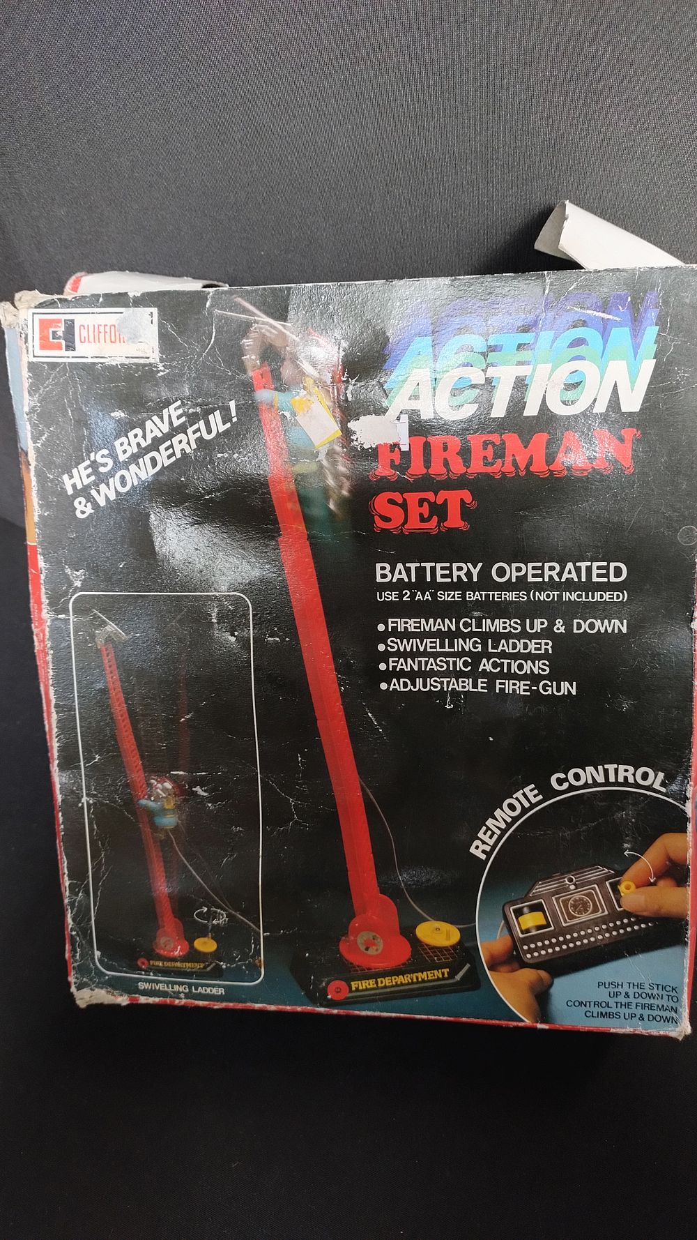 Lot 384: Action Fireman Set Toy For Children 80's Vintage