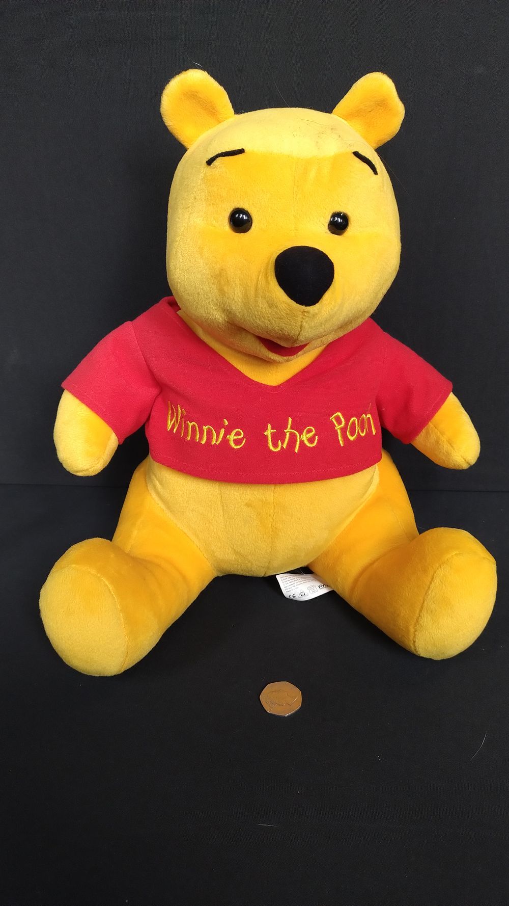 Lot 405: Winnie the pooh bear with jumper measures 13...