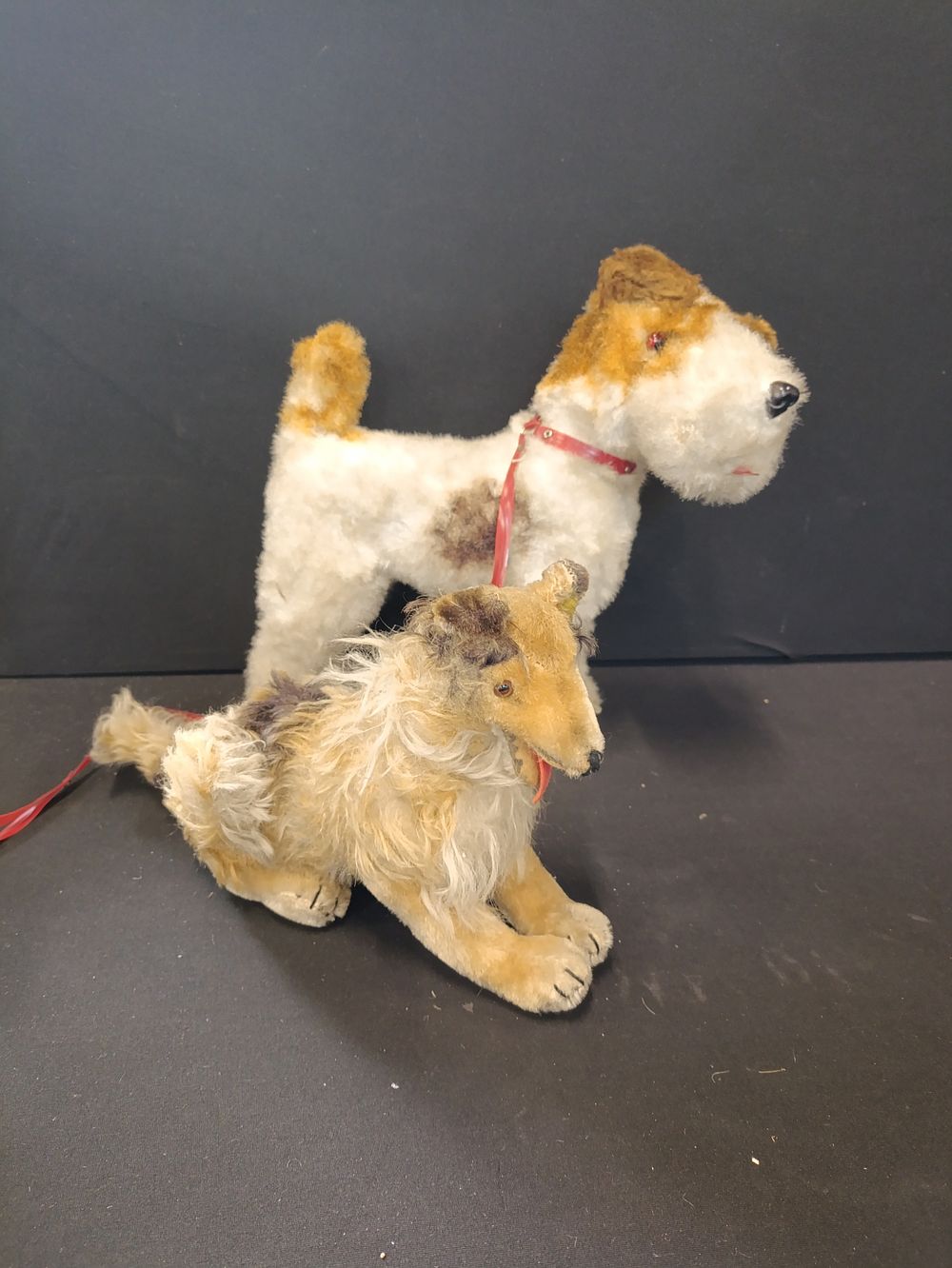 Lot 416: Vintage Steiff Mohair Collie dog and a Vintage...