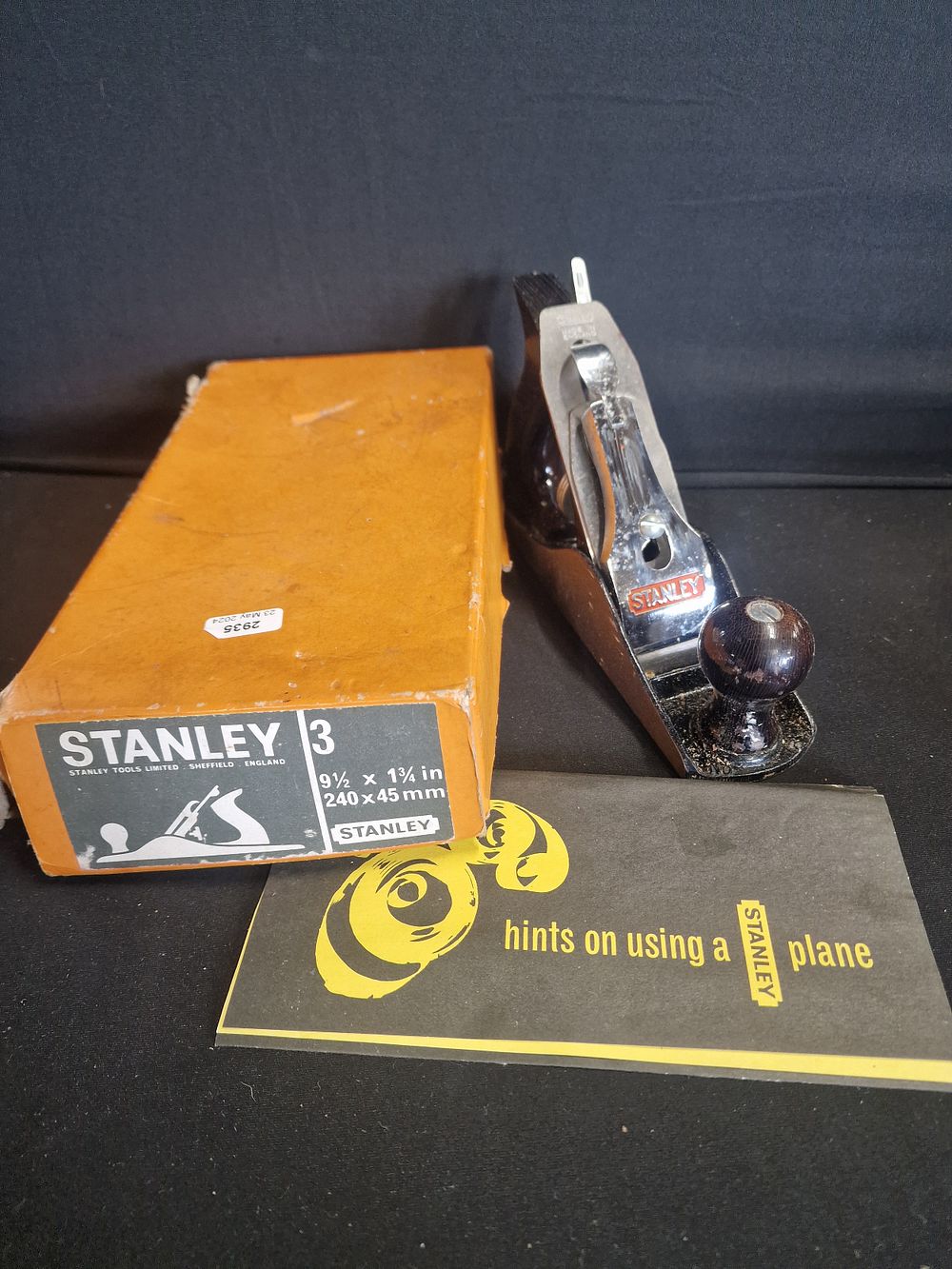 Lot 87: A vintage Stanley Plane no.3 240x45mm