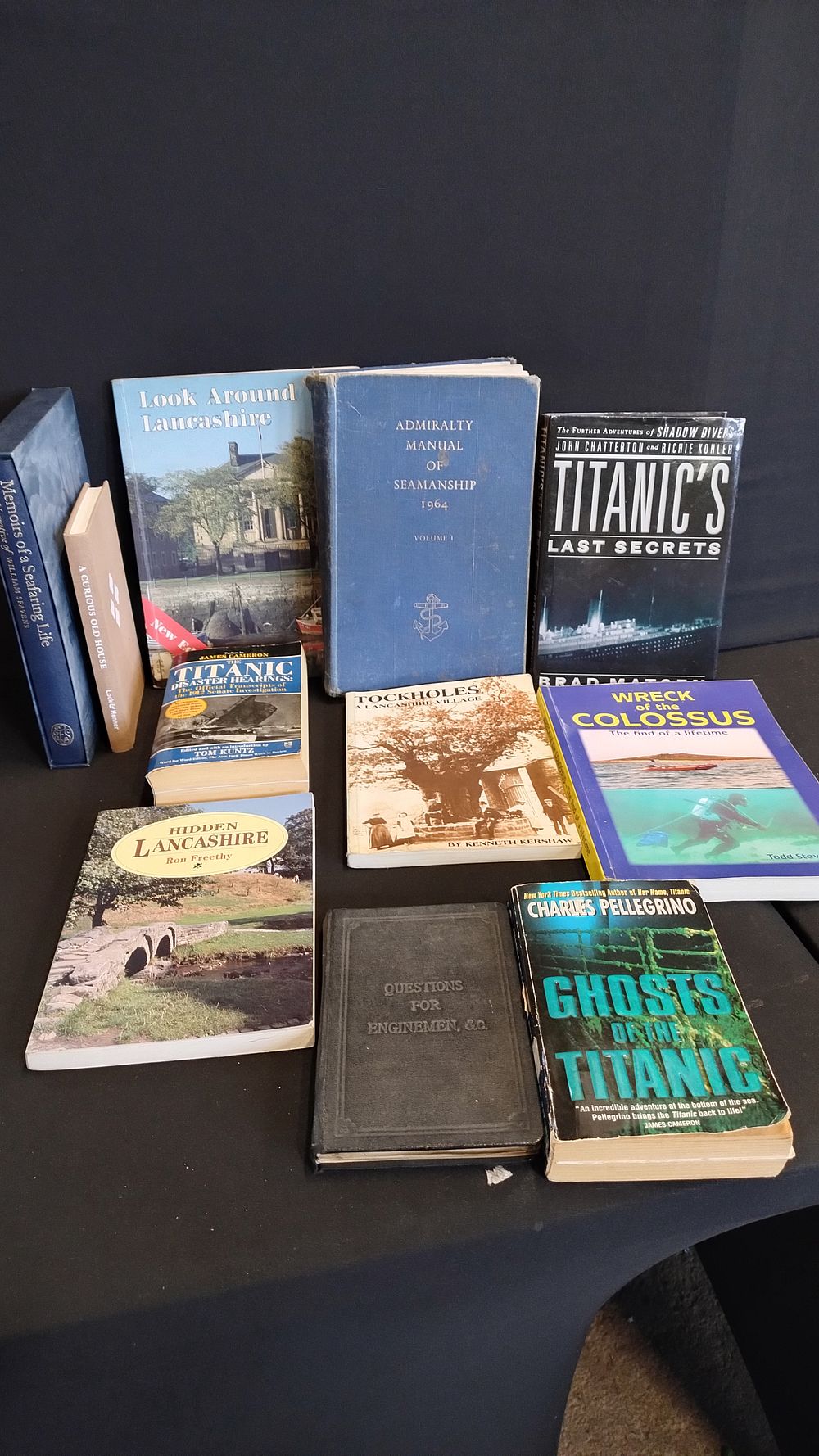 Lot 145: 11 books including titanic, a curious old house,...