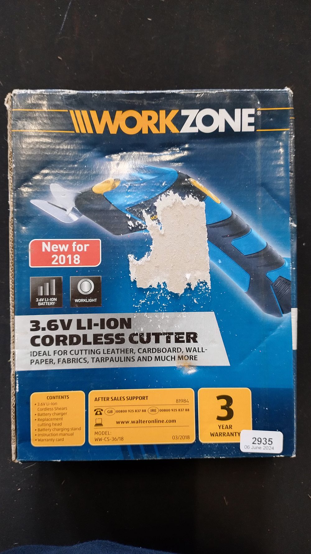 Lot 177: Workzone 3.6v LI-ION Cordless Cutter