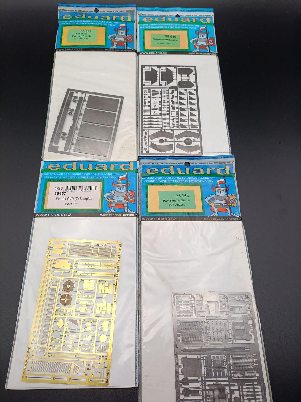 Lot 178: 4 Eduard accessories for scale plastic kits including...