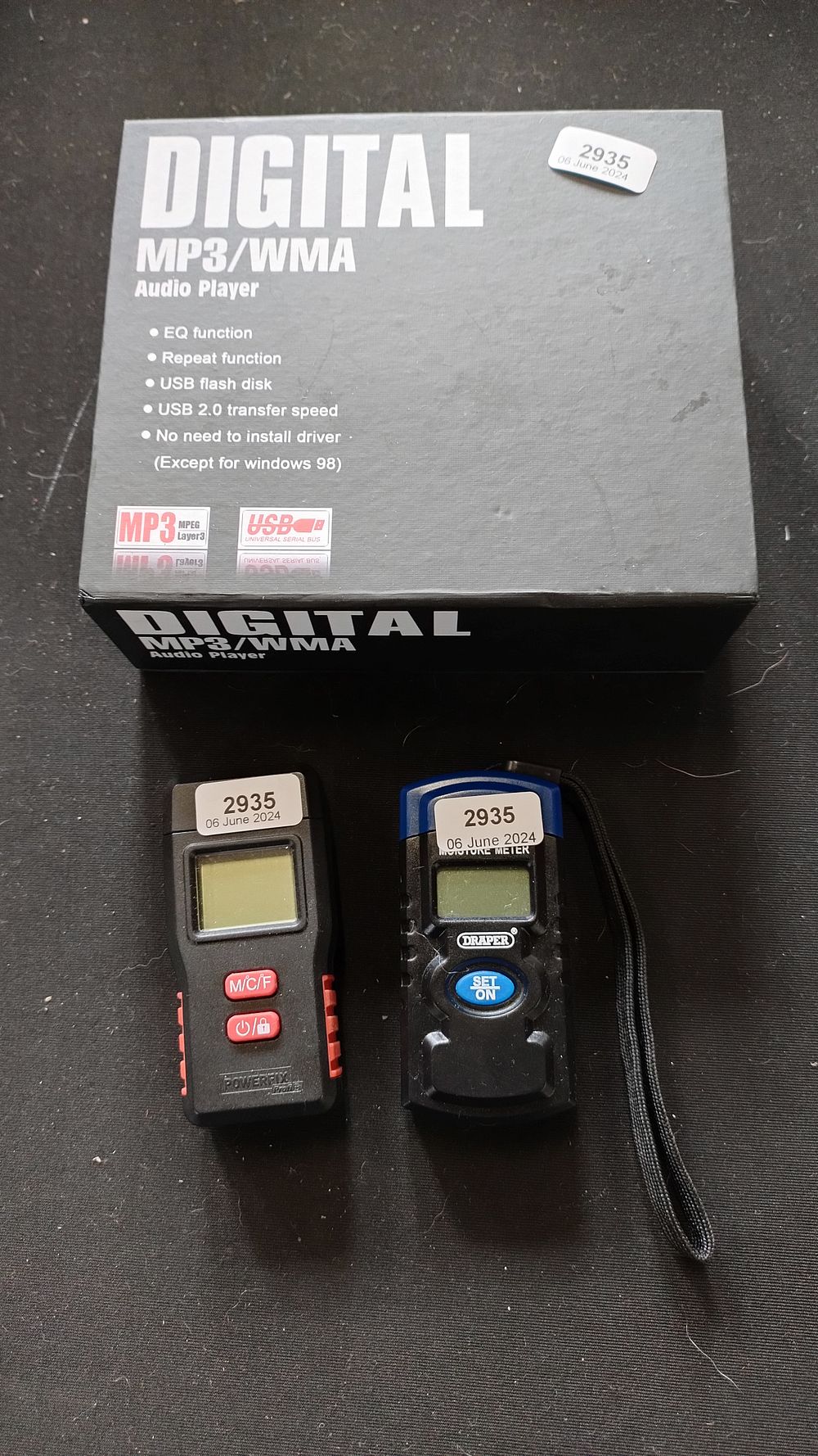 Lot 180: MP3 player and two moisture meters