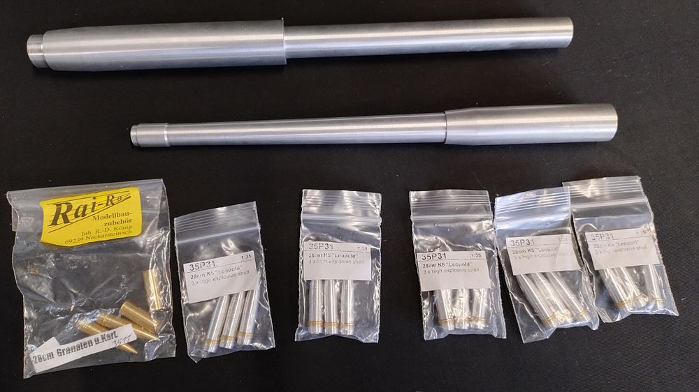 Lot 199: Barrels for K5 and 28cm K5 Leopold 5...