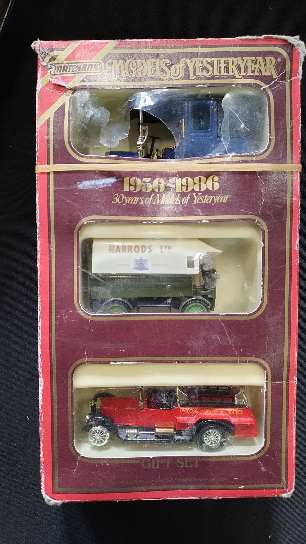 Lot 285: Four model cars, Matchbox models of yesteryear 3...