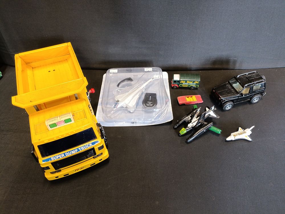 Lot 298: Collection of vintage toys including Delprada Concorde, Corgi,...