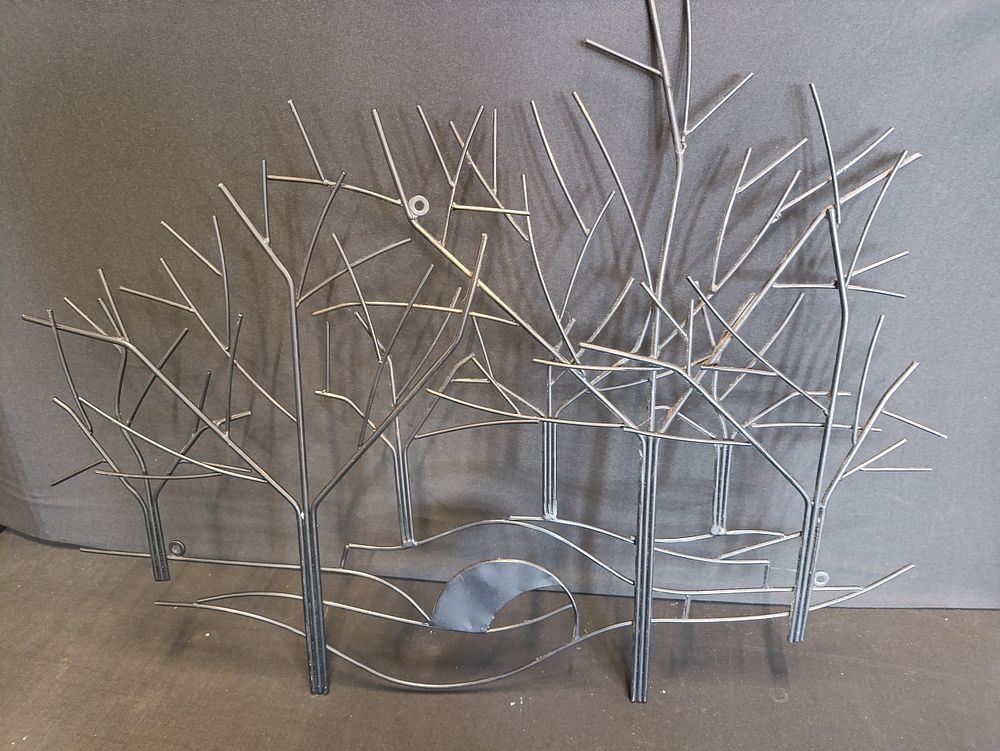 Lot 302: Metal wall art approximately 64x50cm