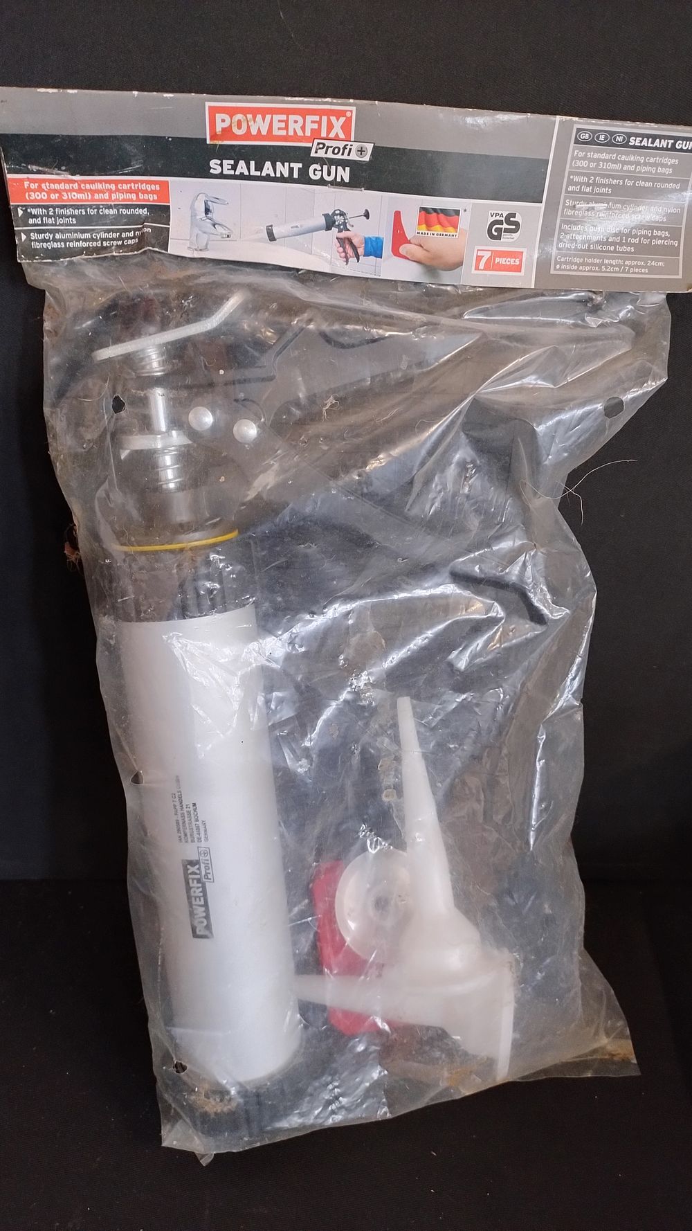 Lot 312: Powerfix Sealant gun and attachments