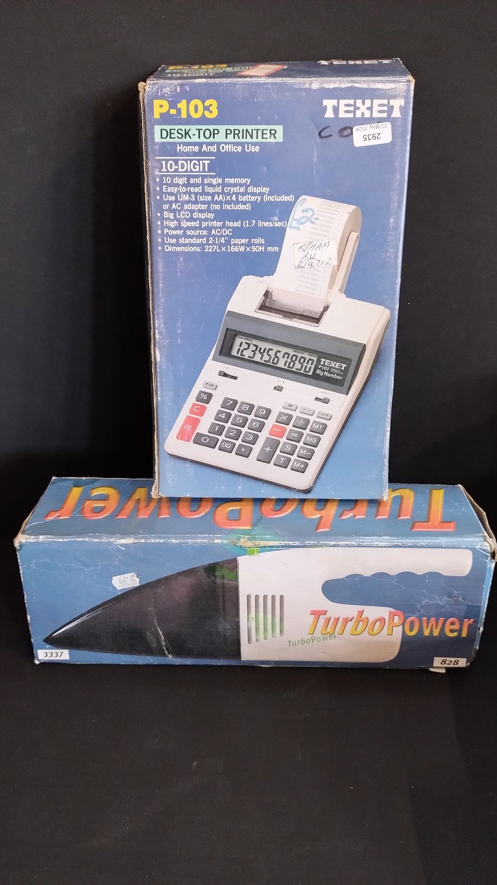 Lot 327: Turbo power vacuum cleaner (no power supply), Texet...