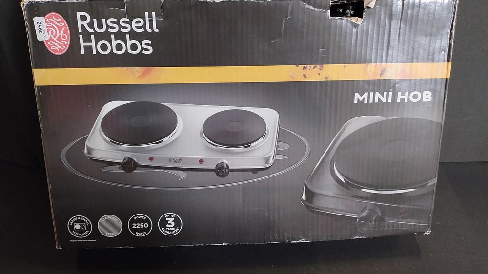 Lot 345: Russell Hobbs two ring mini hob