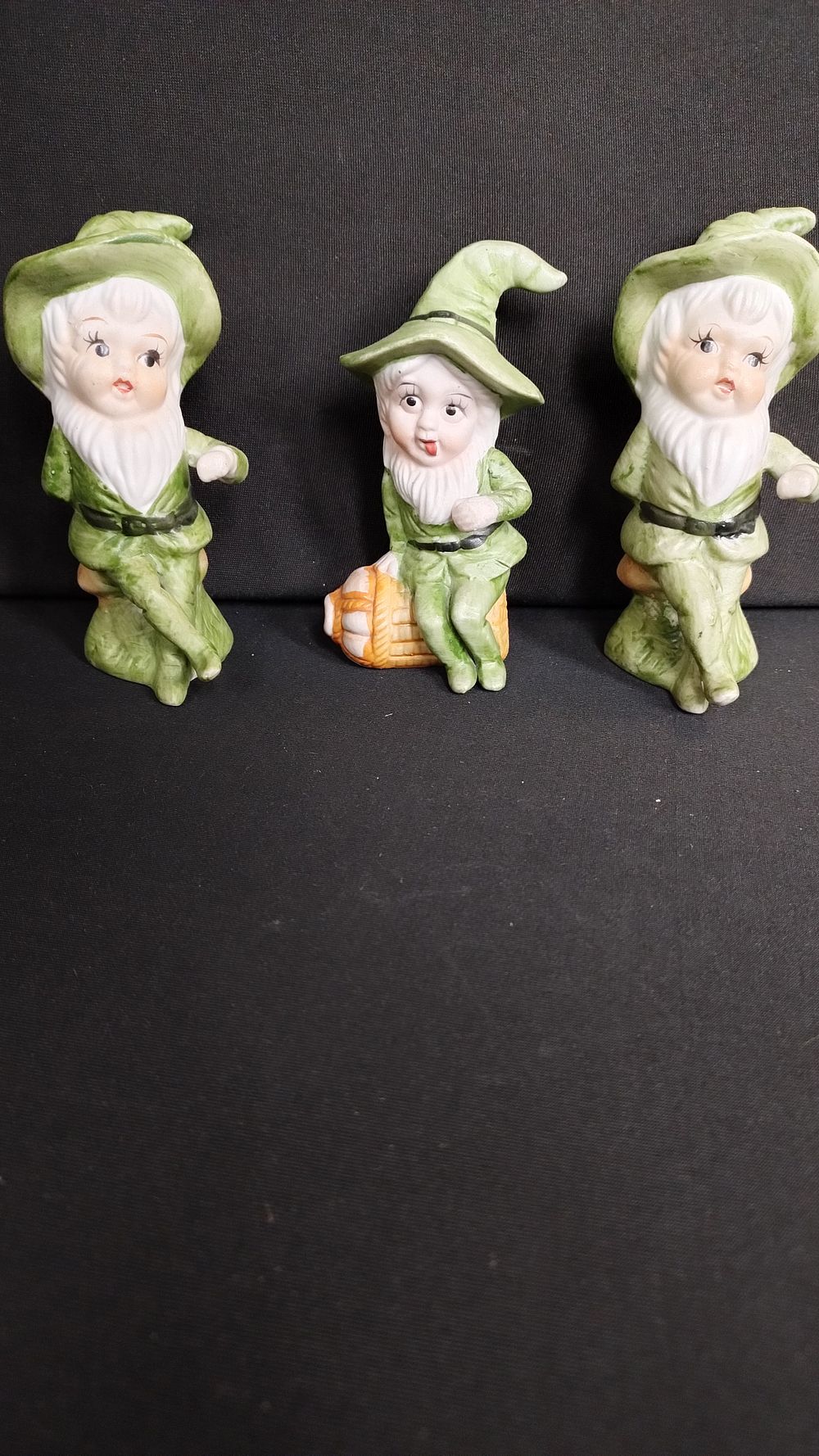 Lot 359: Three vintage Kitsch Irish Leprechaun Figures