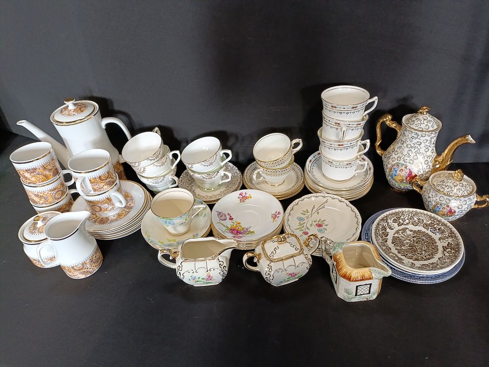 Lot 52: Large selection of tea/coffee sets various makes.