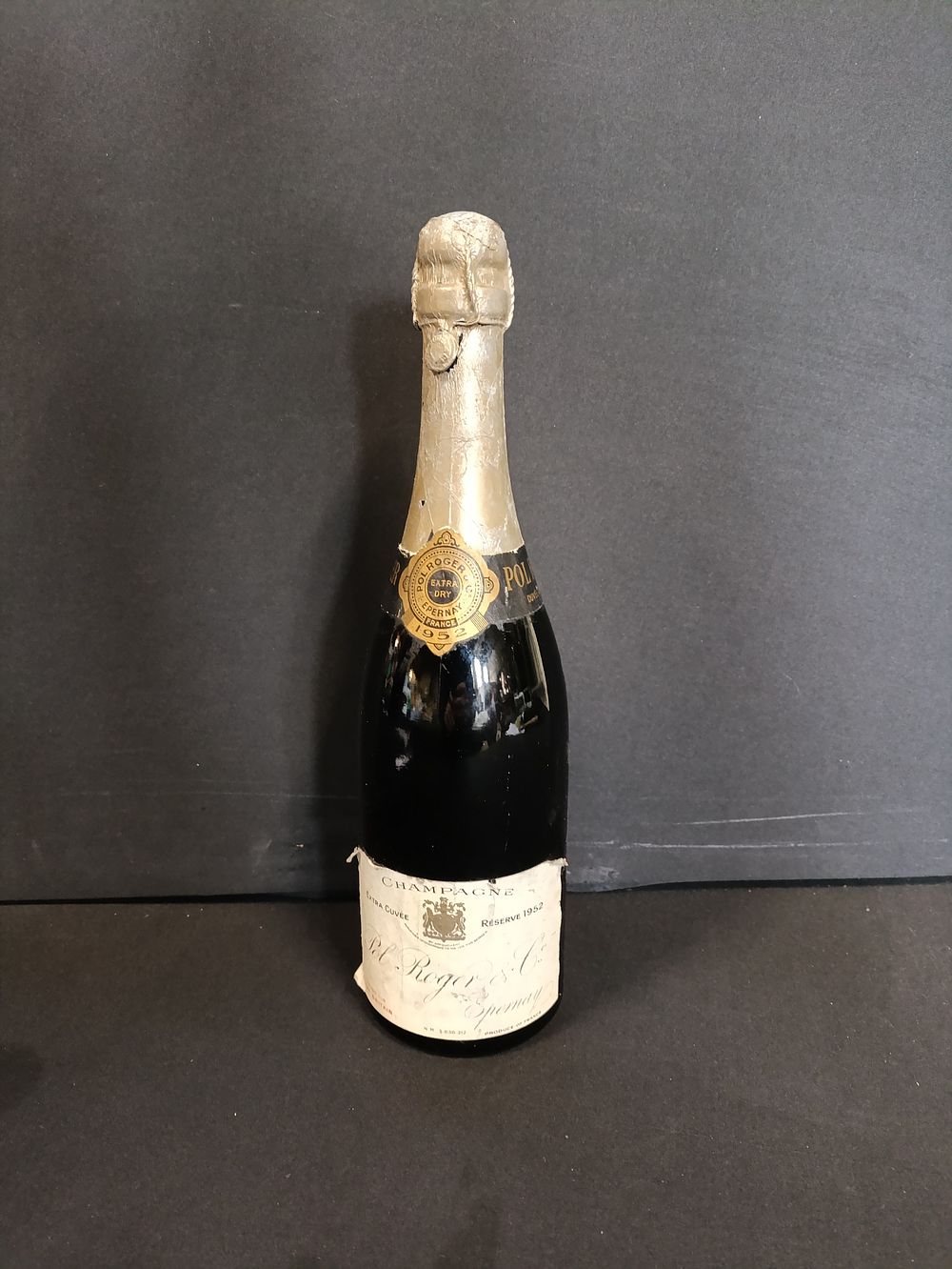 Lot 56: Bottle of 1952 Pol Roger champagne
