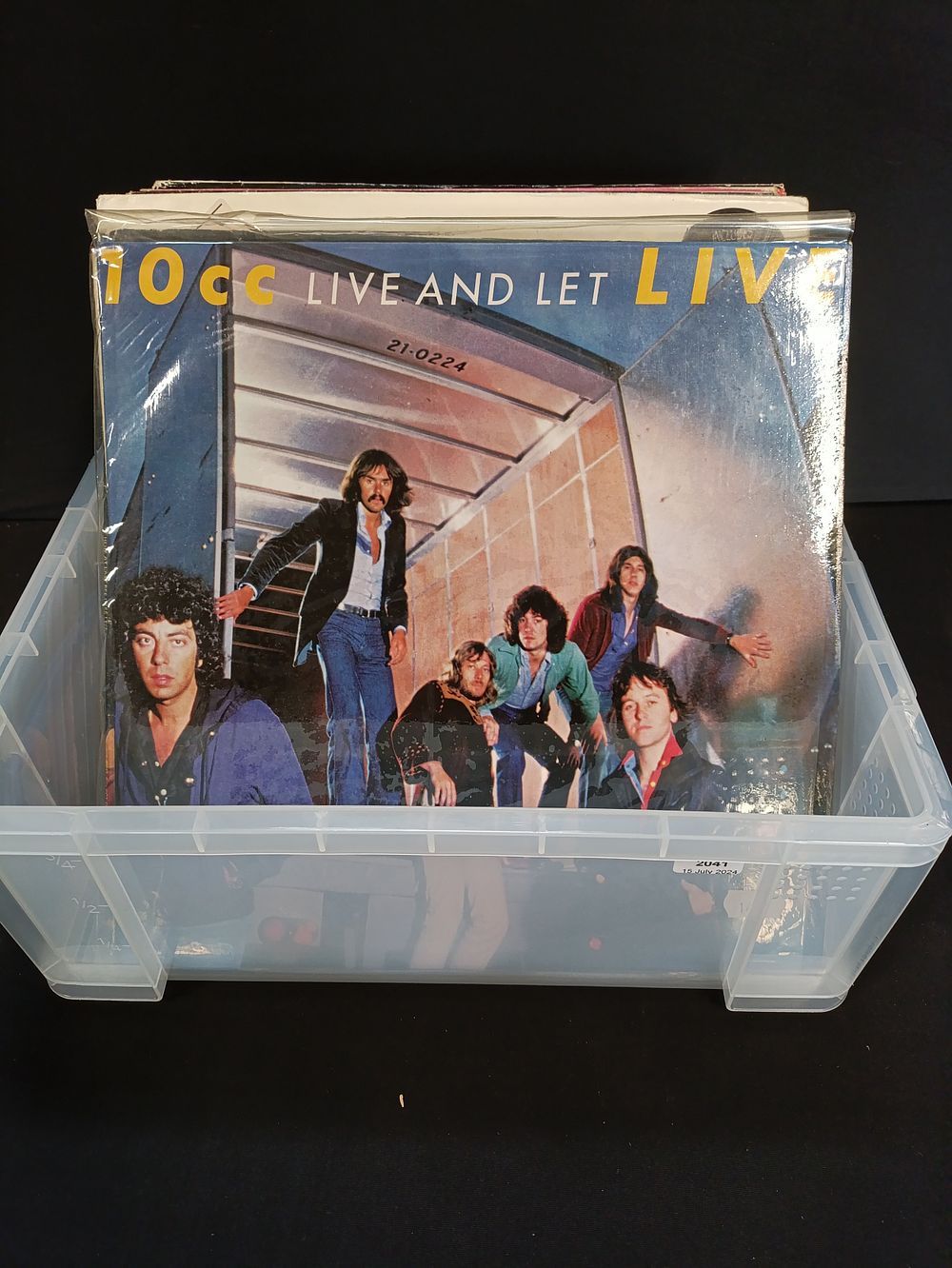 Lot 63: Box of approximately 25 mixed genre LP vinyl...