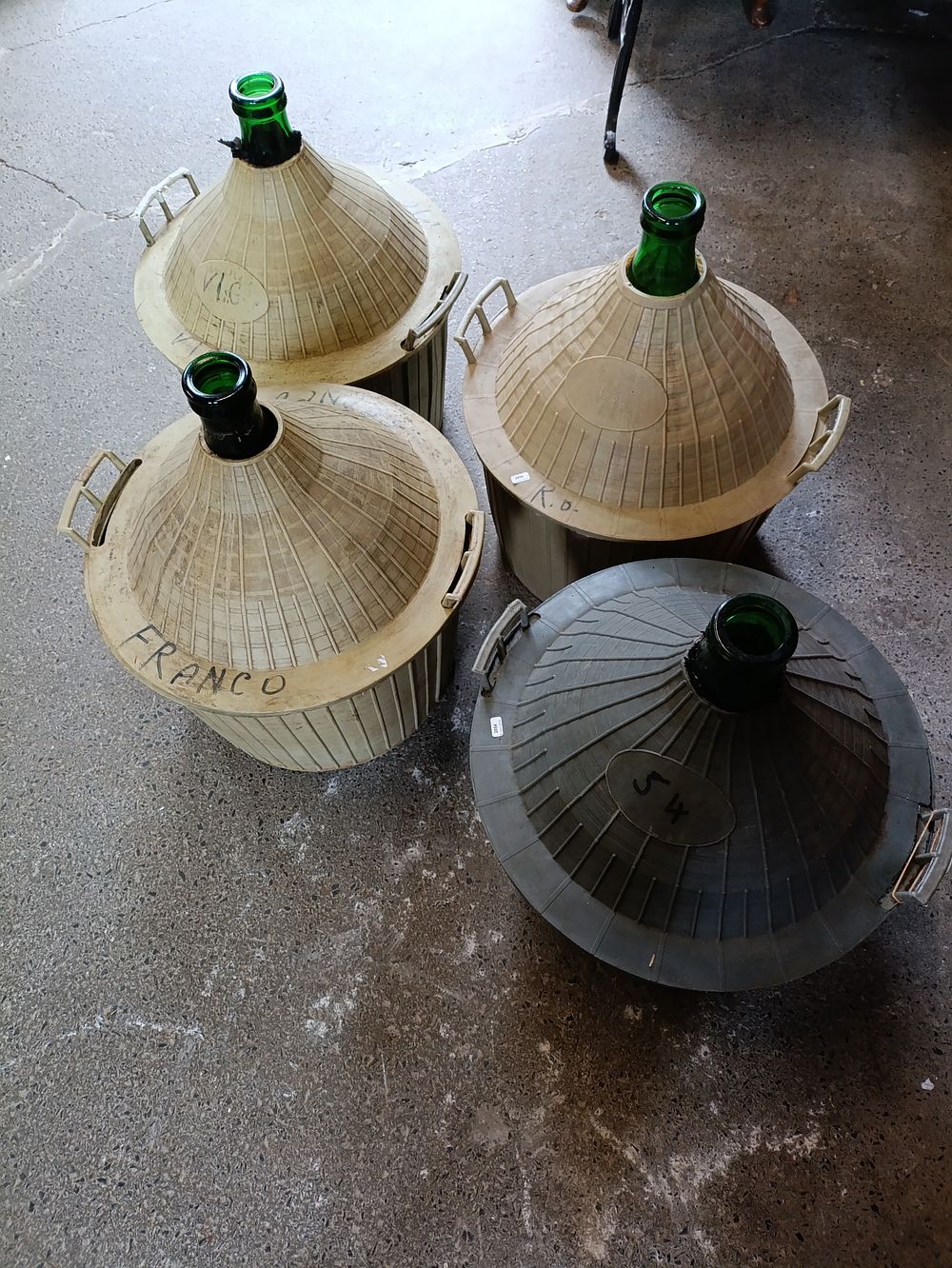 Lot 67: 4 large 54L Carboys/terrariums