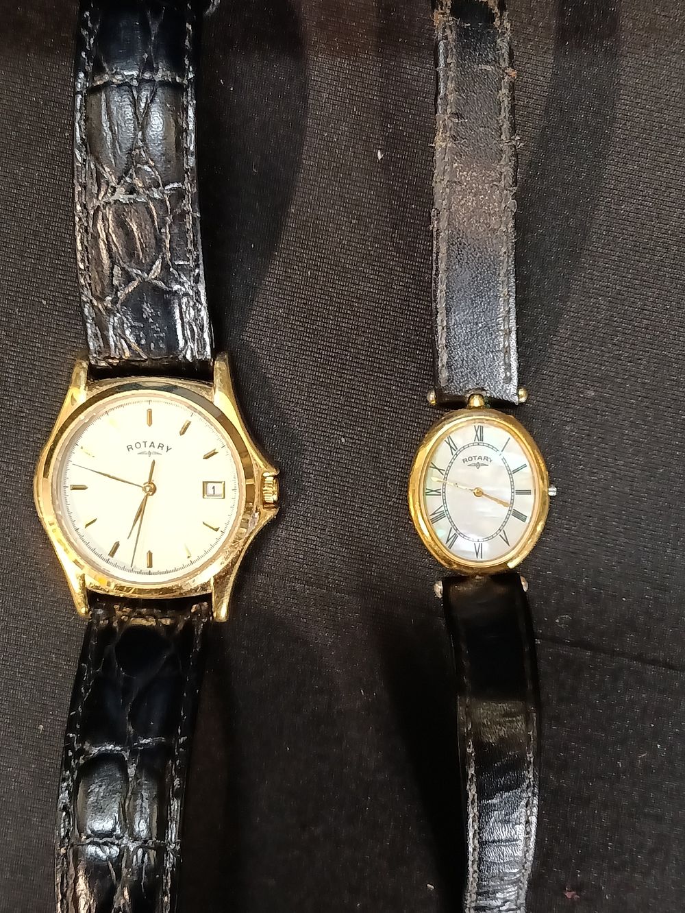 Lot 68: 2 vintage Rotary watches, one with mother of...