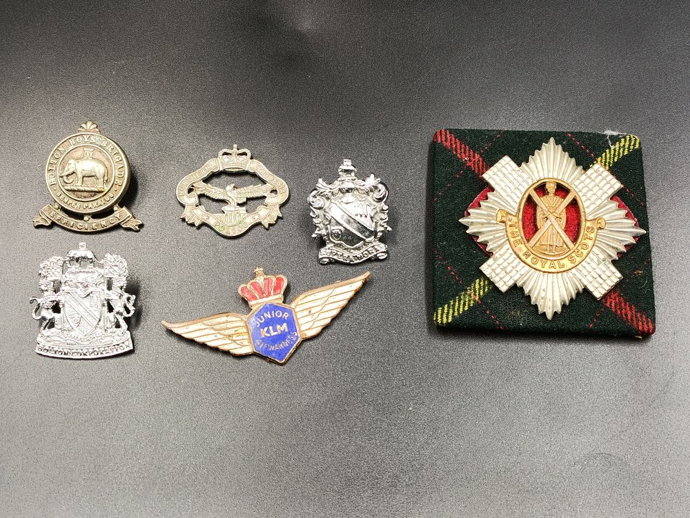 Lot 92: Selection of military and police items including a...
