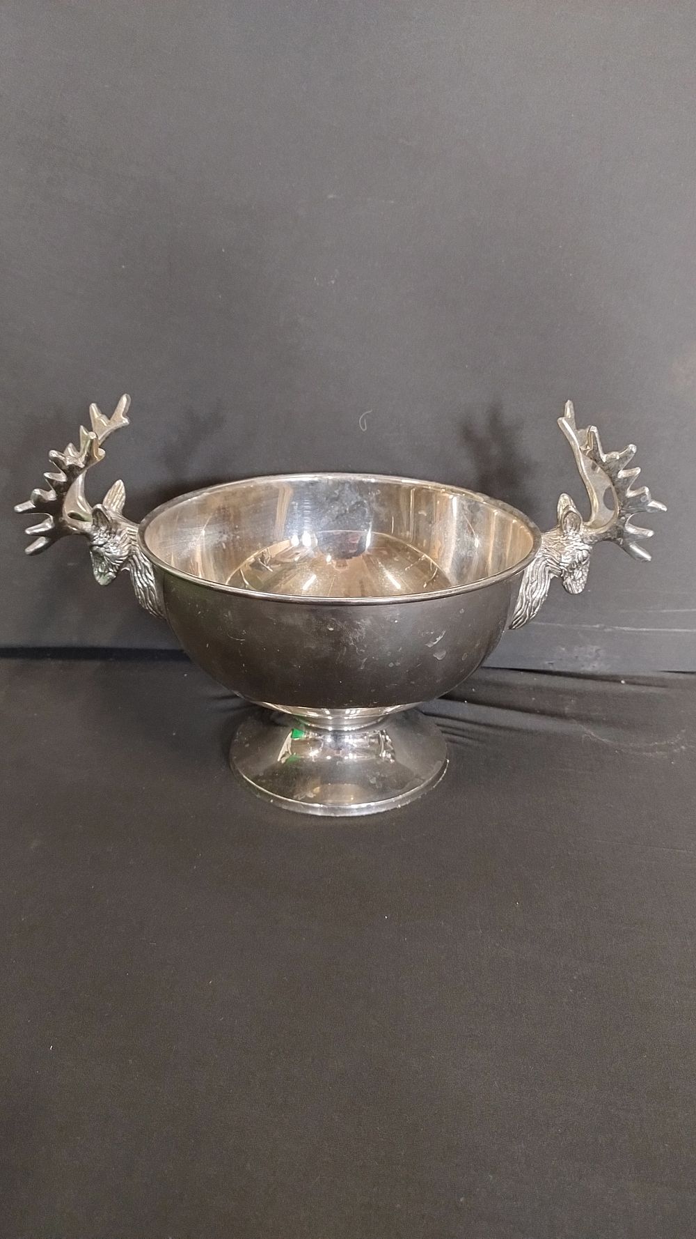 Lot 105: Kenneth Turner Nickel plated stag handled bon bon...