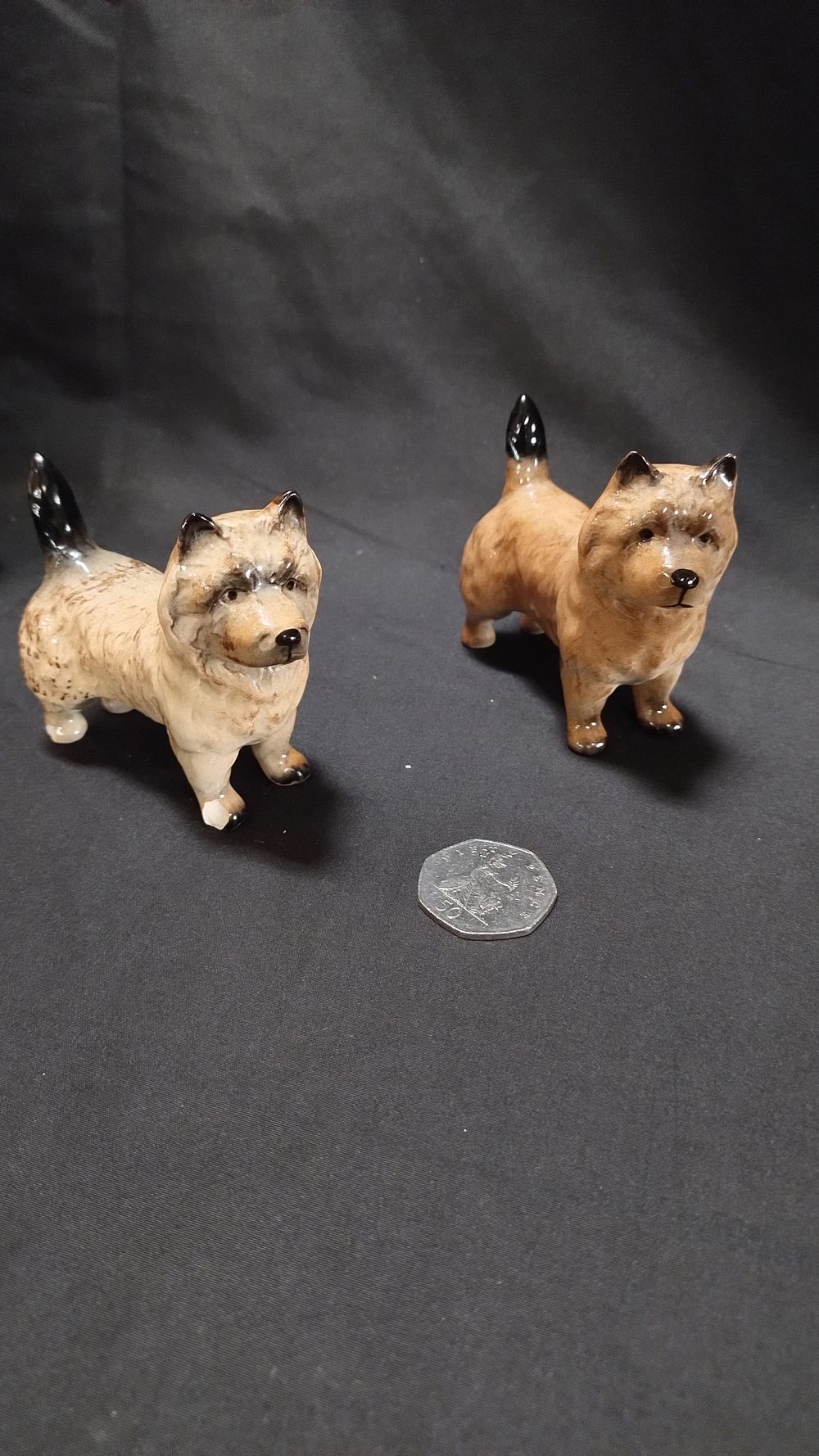 Lot 126: Pair of Beswick cairn terrier dogs measures approx...