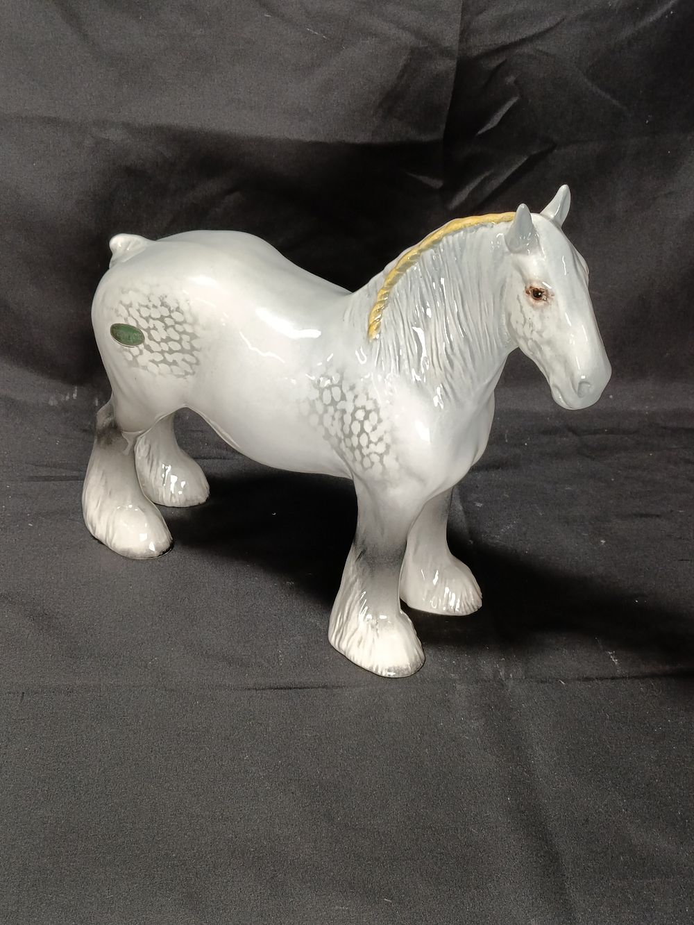 Lot 239: Beswick Dapple Grey Shire Horse model 818 in...