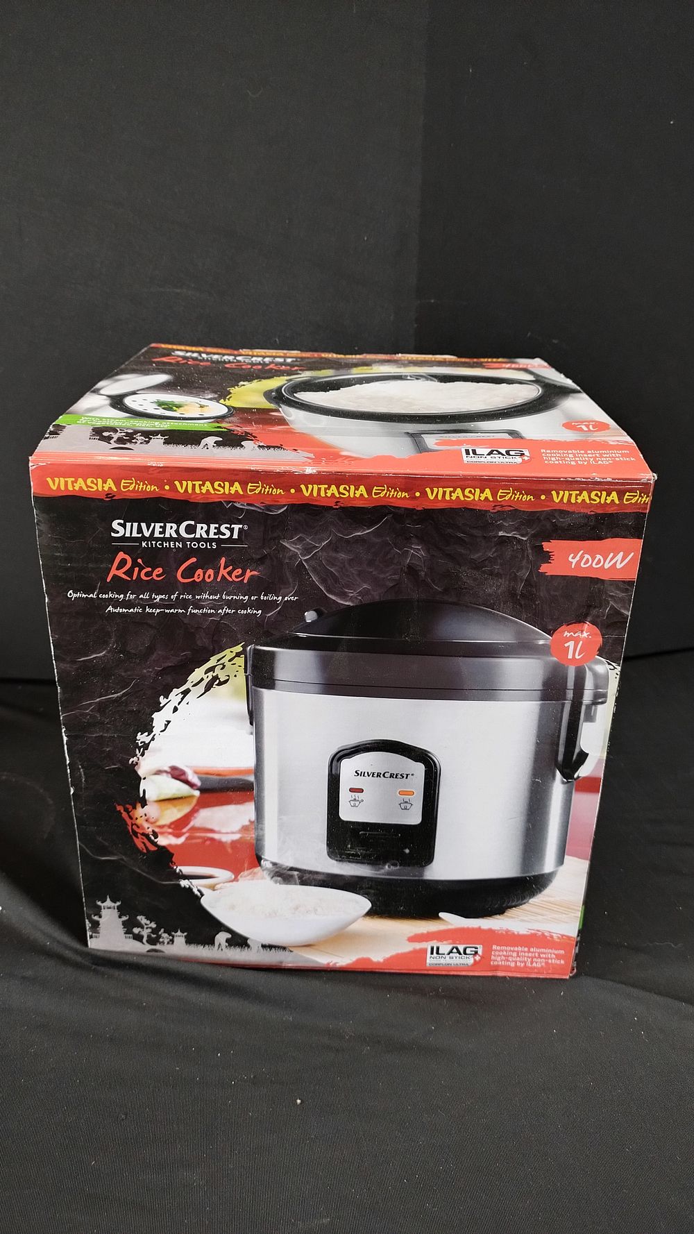 Lot 270: Silver crest 400w electric Rice cooker in box
