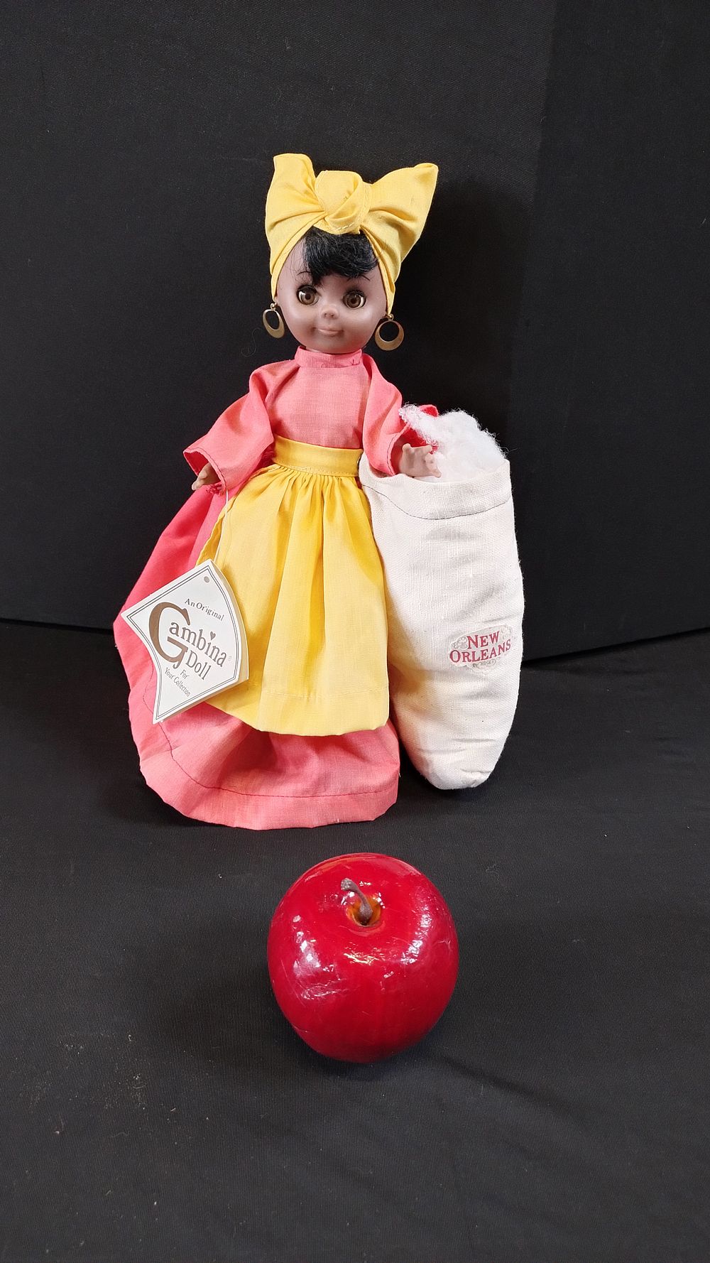 Lot 288: An original gambina doll with cotton bag and...