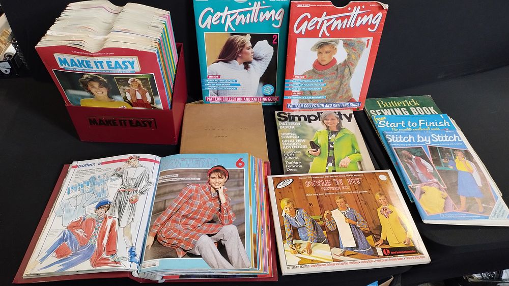 Lot 415: Bundle of Over 25 Sewing & Knitting Patterns