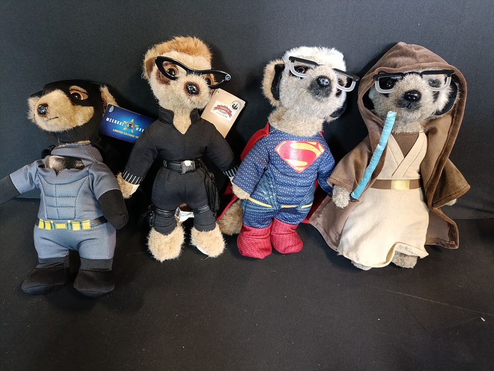 Lot 247: Four Meerkat Plushies from Compare the Market