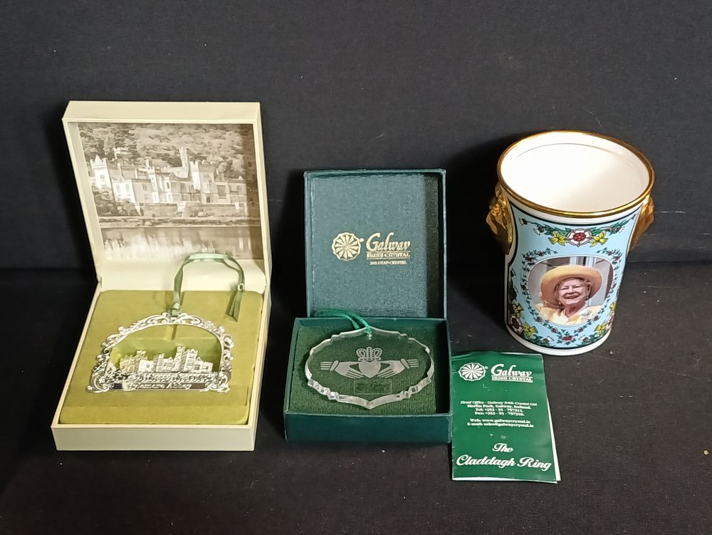 Lot 254: Limited Edition Queen mother Beaker along with 2...