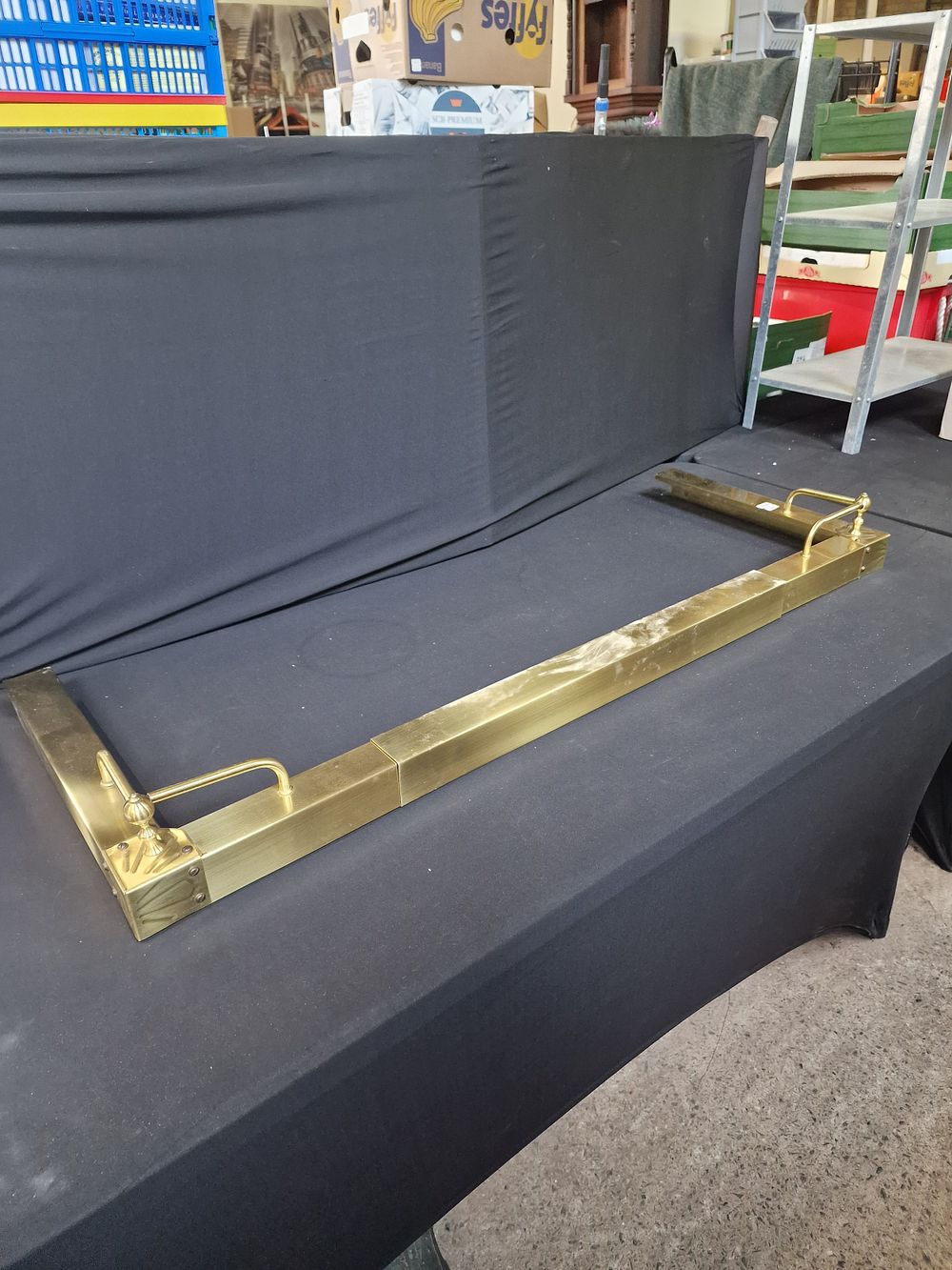 Lot 67: Vintage Fireplace Fender. Max With of Approx. 145cm....