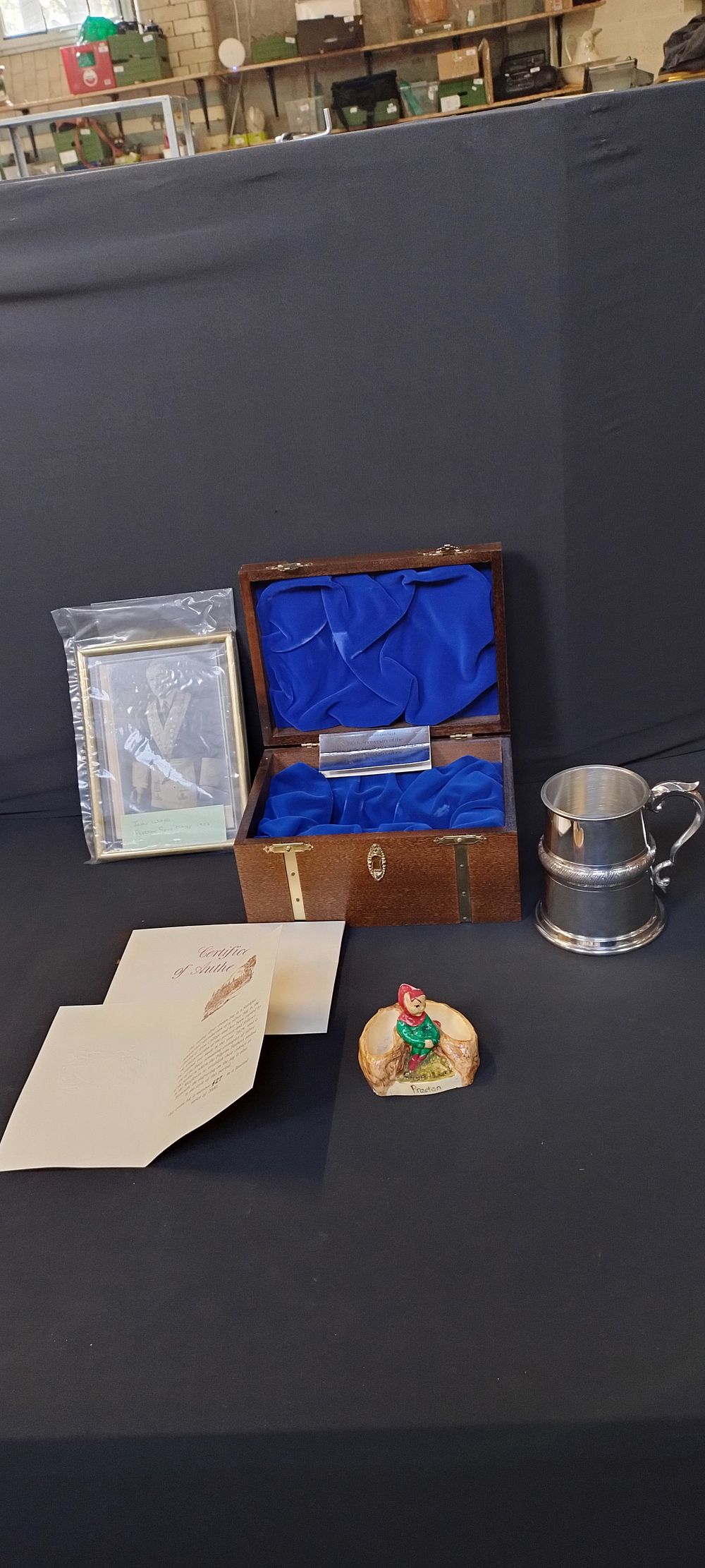 Lot 133: Various Preston items including photograph of John Ward,...