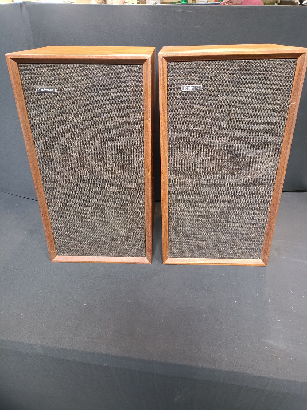 Lot 184: Pair of Vintage Goodmans Minister SL speakers, approximately...