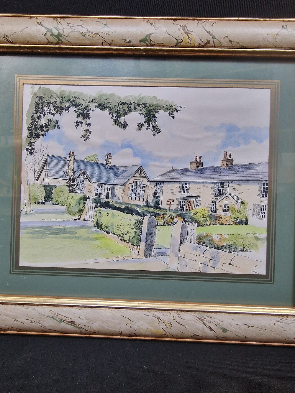 Lot 239: Framed Watercolour Picture. Approx. 30x26cm
