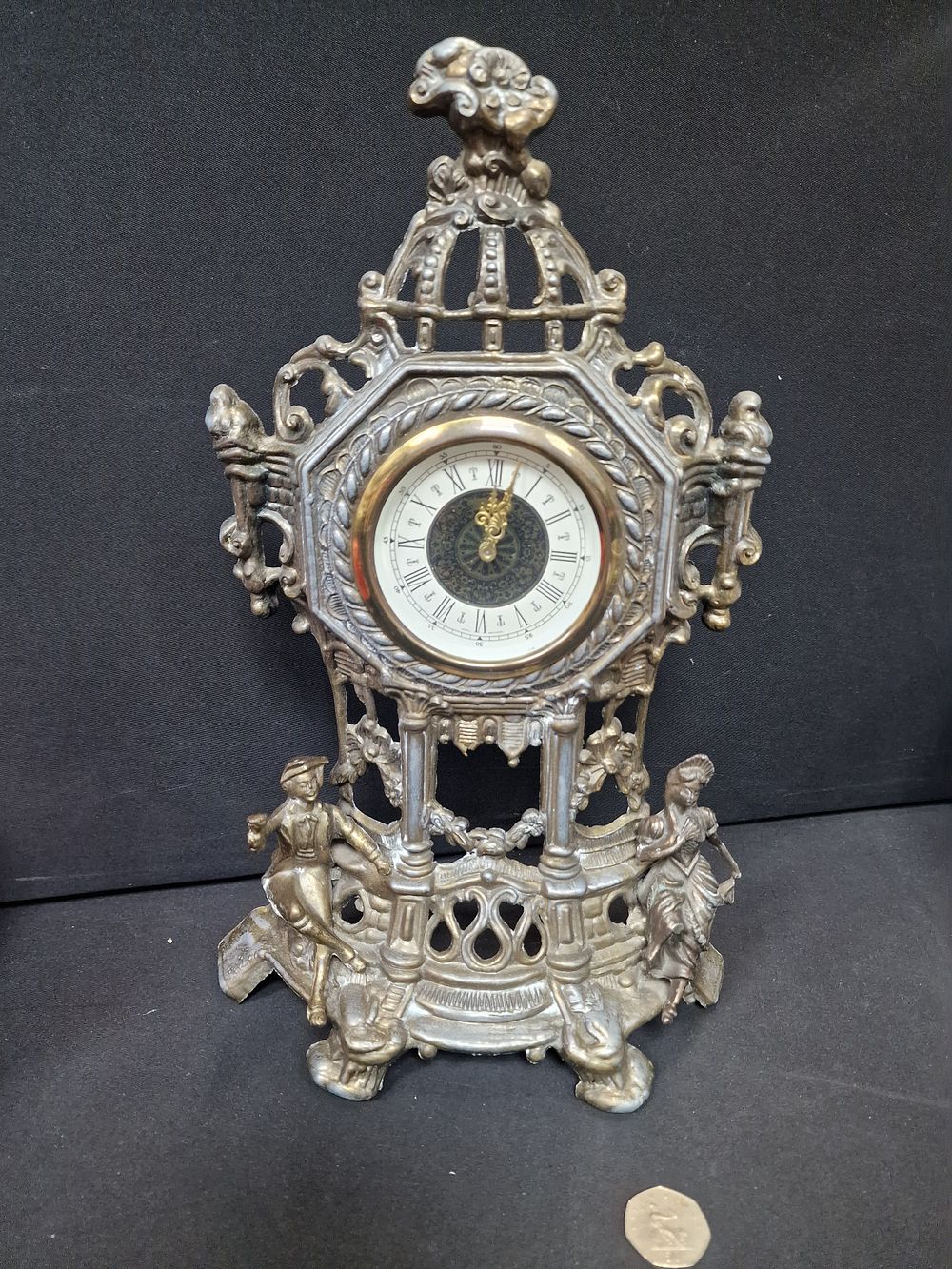 Lot 244: Vintage Decorative Clock.