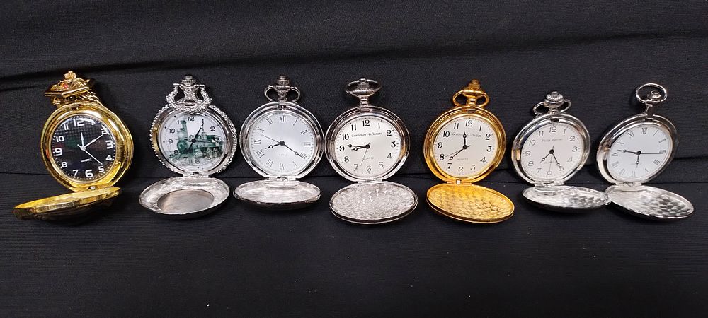 Lot 254: 10 gents pocket watches various styles