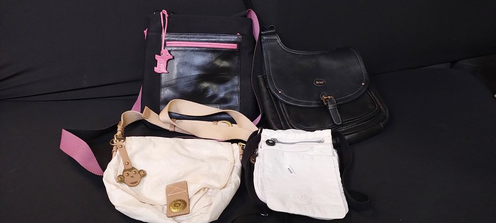 Lot 217: 4 ladies fashion bags including Radley, Kipling and...