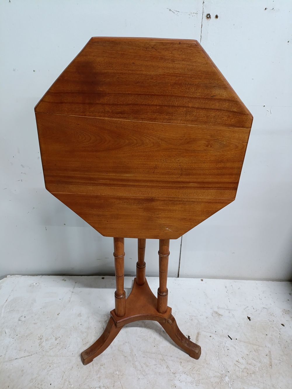 Lot 299: Wooden Victorian style flip top table approximately 73.5cm...