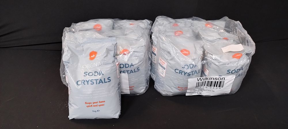 Lot 291: 12 full of bags of Wilko 1kg soda...