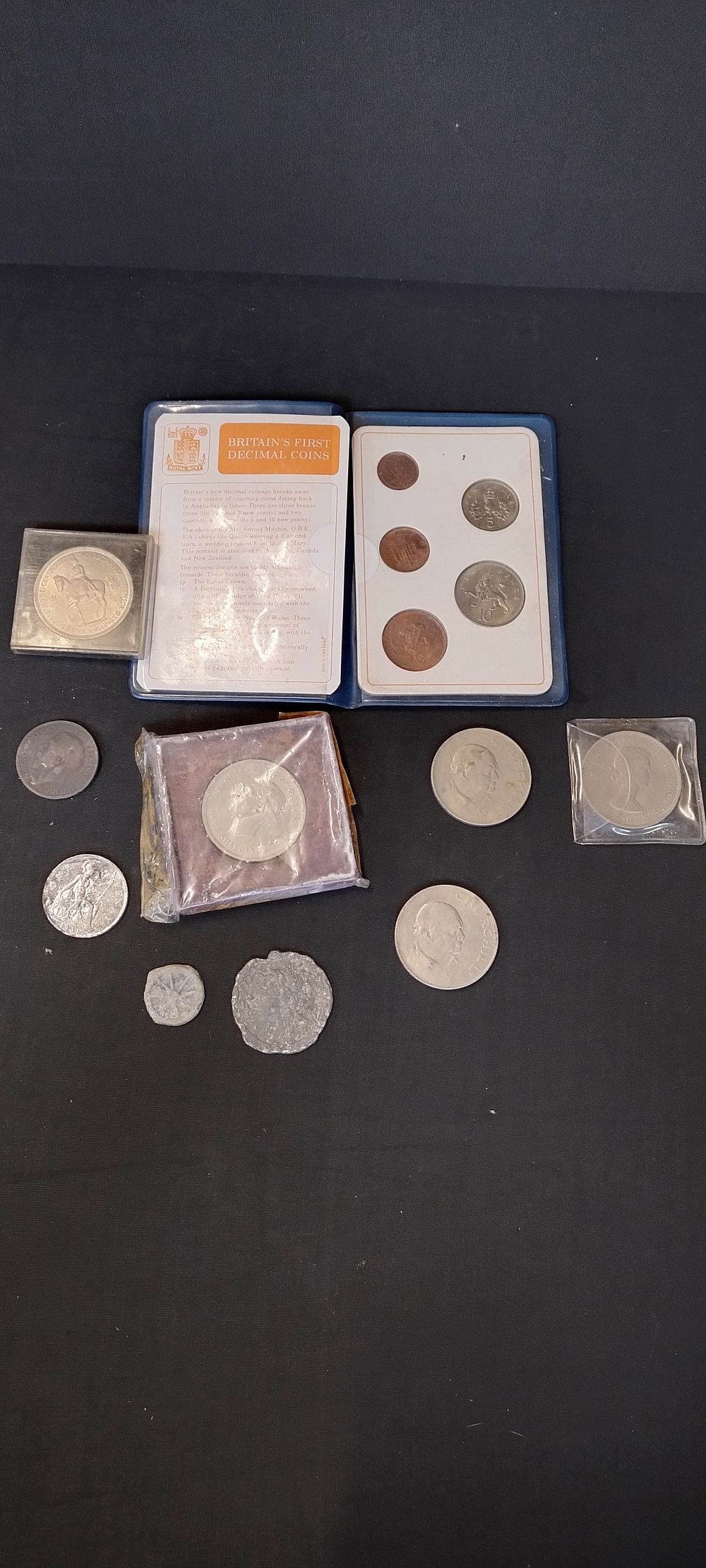Lot 351: Selection of commemorative coins from various years including...
