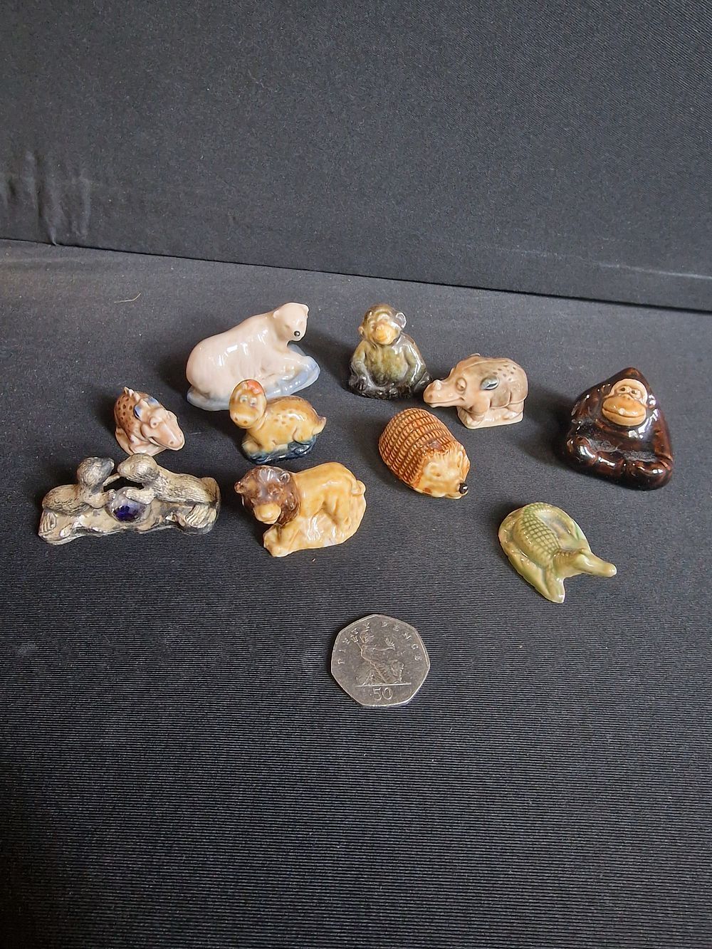 Lot 492: Selection of Vintage Small Animal Figurines Inc Wade...