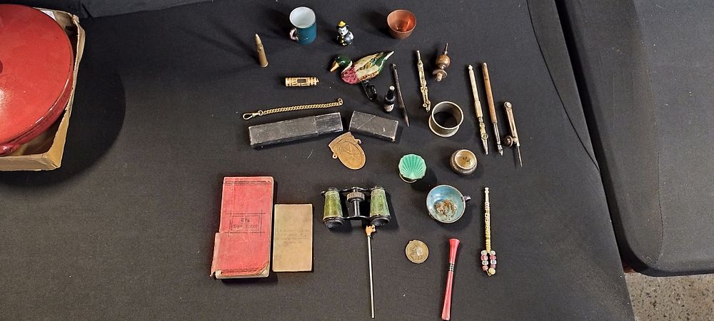 Lot 81: Mixed items including silver plated and antique 19th...