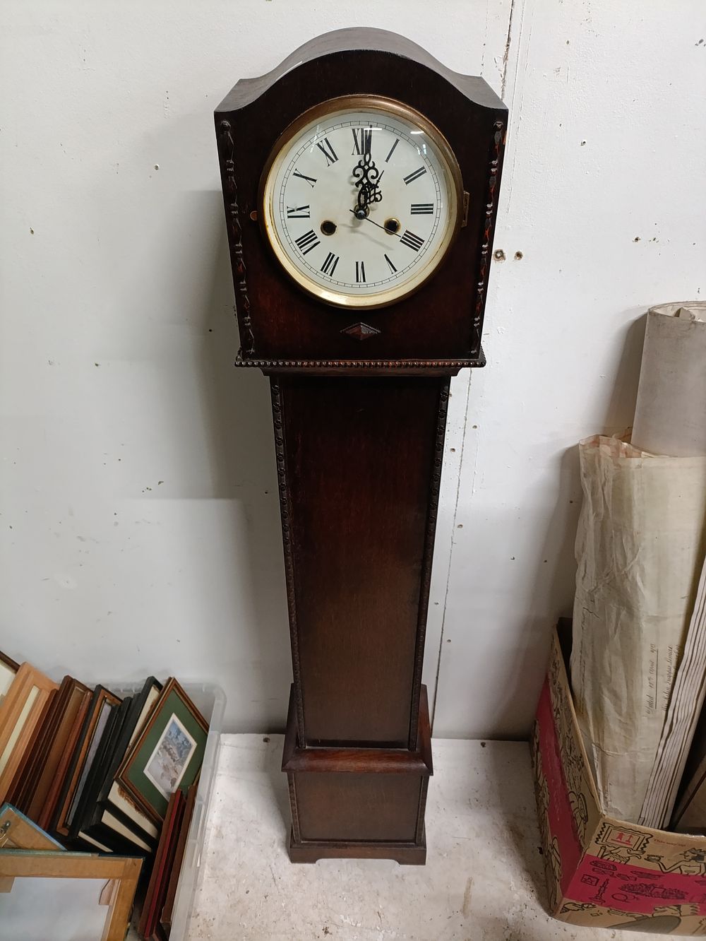 Lot 275: Vintage granddaughter clock, approximately 135cm tall. Has been...